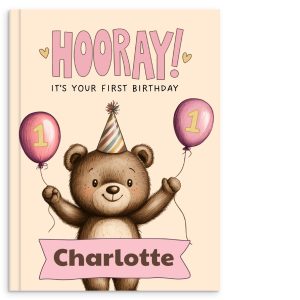 Personalised 1st Birthday Book for Baby Girl