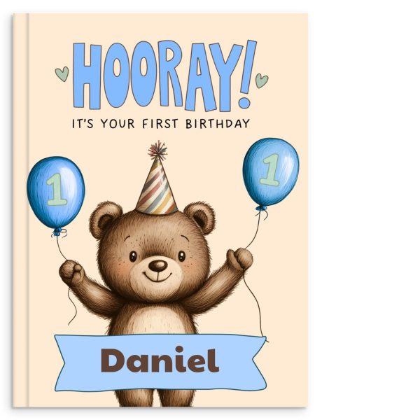 Personalised 1st Birthday Book for Baby Boy